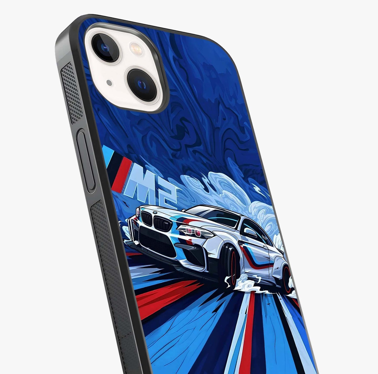 Drift Power Rush Glass Case captured at a warm angle highlighting gloss, texture and premium glass finish.
