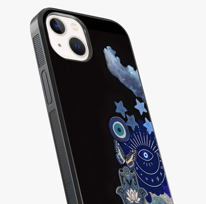 Galactic Charm Cluster Glass Case captured at a warm angle highlighting gloss, texture and premium glass finish.