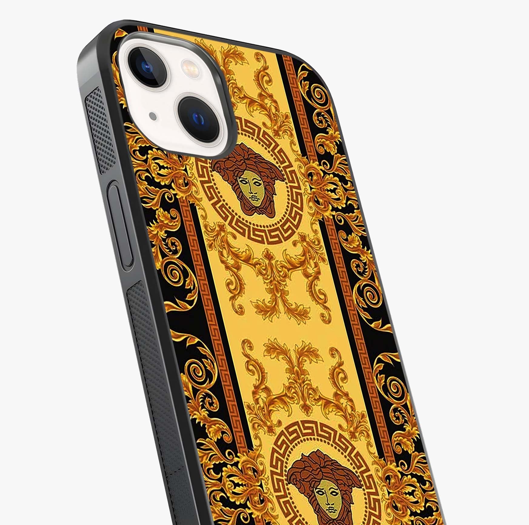 Golden Royal Heritage Glass Case captured at a warm angle highlighting gloss, texture and premium glass finish.