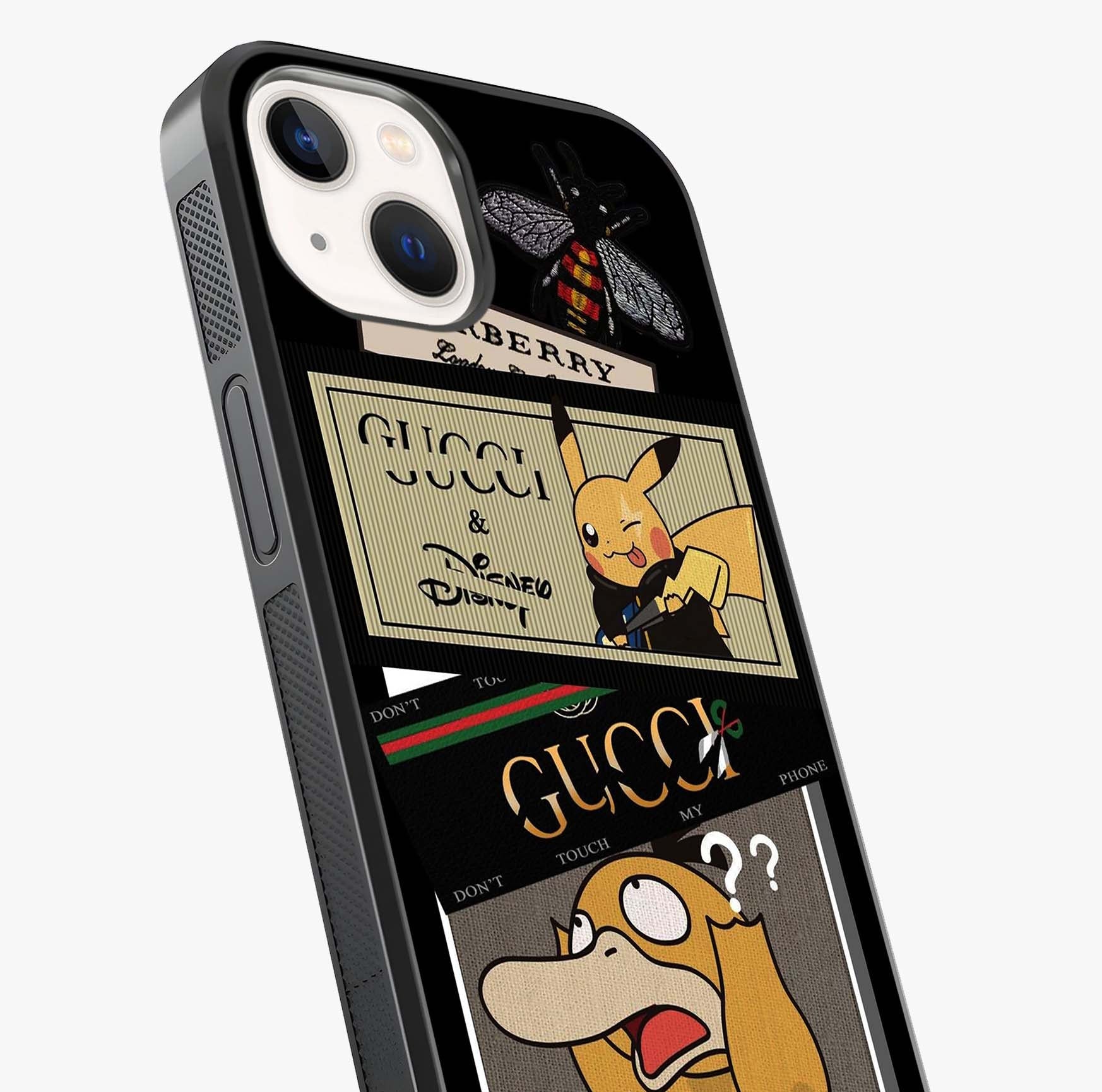 Gucci Play Mashup Glass Case captured at a warm angle highlighting gloss, texture and premium glass finish.