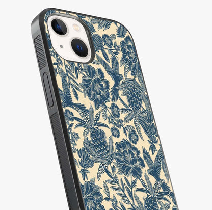 Heirloom Wild Bloom Glass Case captured at a warm angle highlighting gloss, texture and premium glass finish.