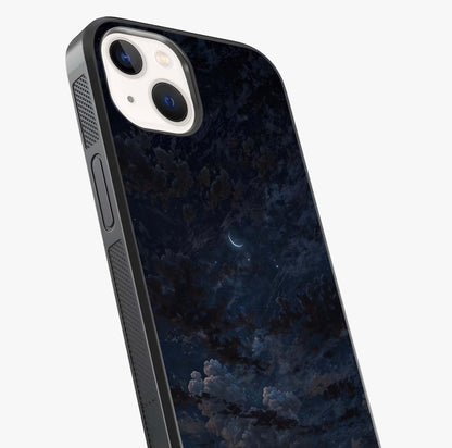 Lunar Veil Silence Glass Case captured at a warm angle highlighting gloss, texture and premium glass finish.