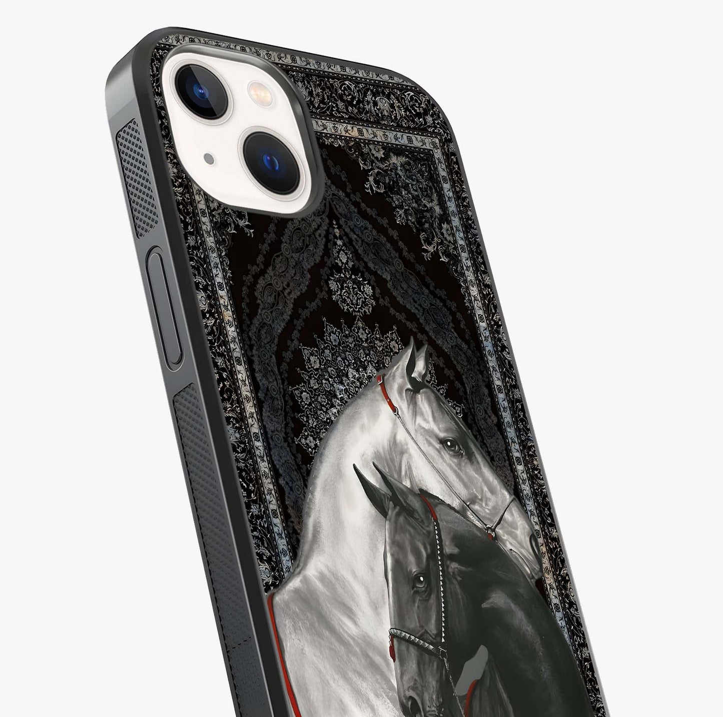 Majestic Ride Legacy Glass Case captured at a warm angle highlighting gloss, texture and premium glass finish.