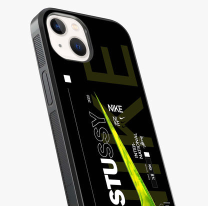 Neon Street Edition Glass Case captured at a warm angle highlighting gloss, texture and premium glass finish.