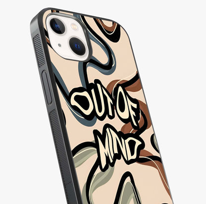 Out Of Mind Glass Case captured at a warm angle highlighting gloss, texture and premium glass finish.