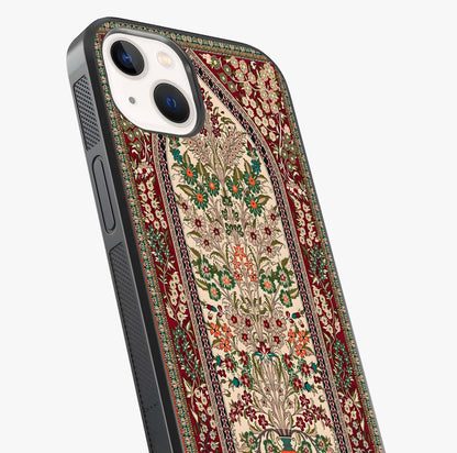Persian Inspired Glass Case captured at a warm angle highlighting gloss, texture and premium glass finish.