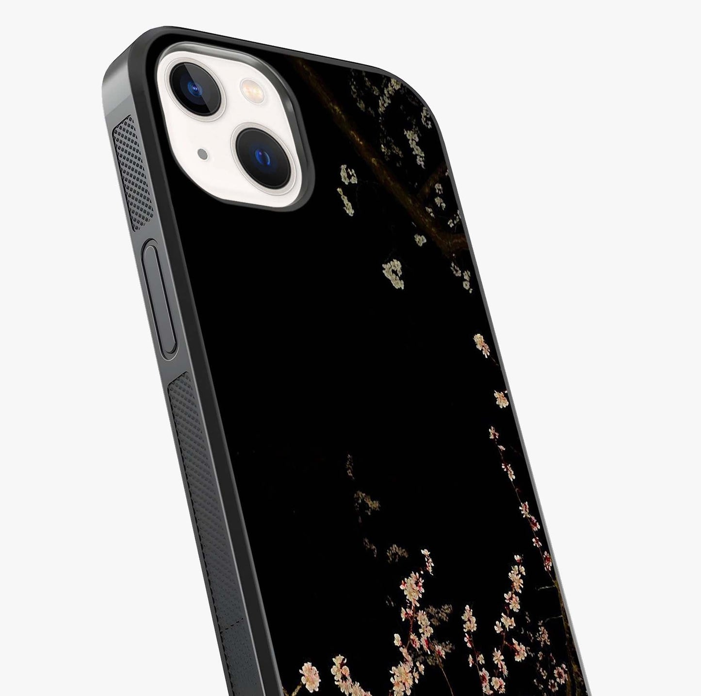 Petal Moon Light With Custom Name Glass Case captured at a warm angle highlighting gloss, texture and premium glass finish.