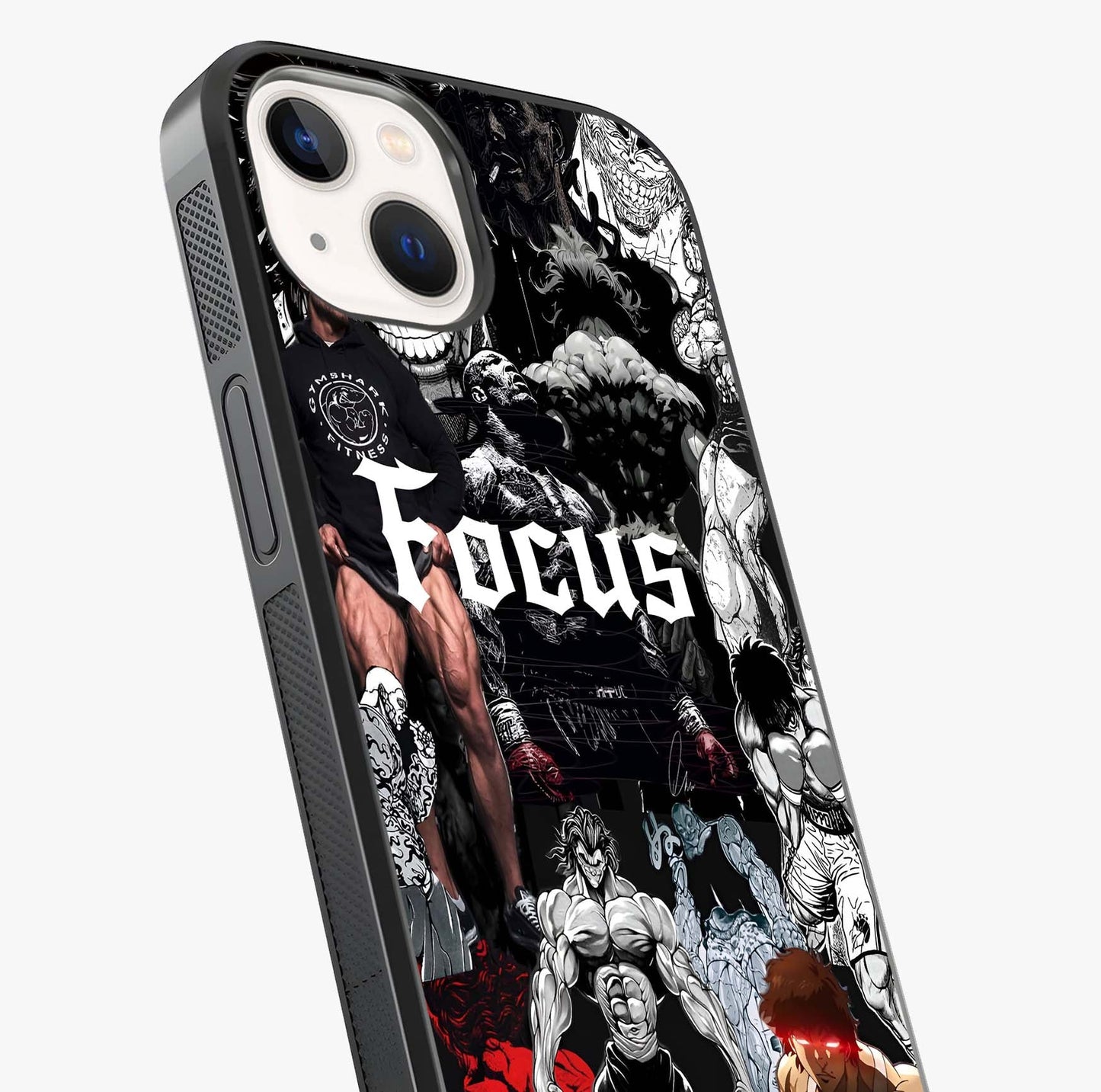 Relentless Power Focus Glass Case captured at a warm angle highlighting gloss, texture and premium glass finish.