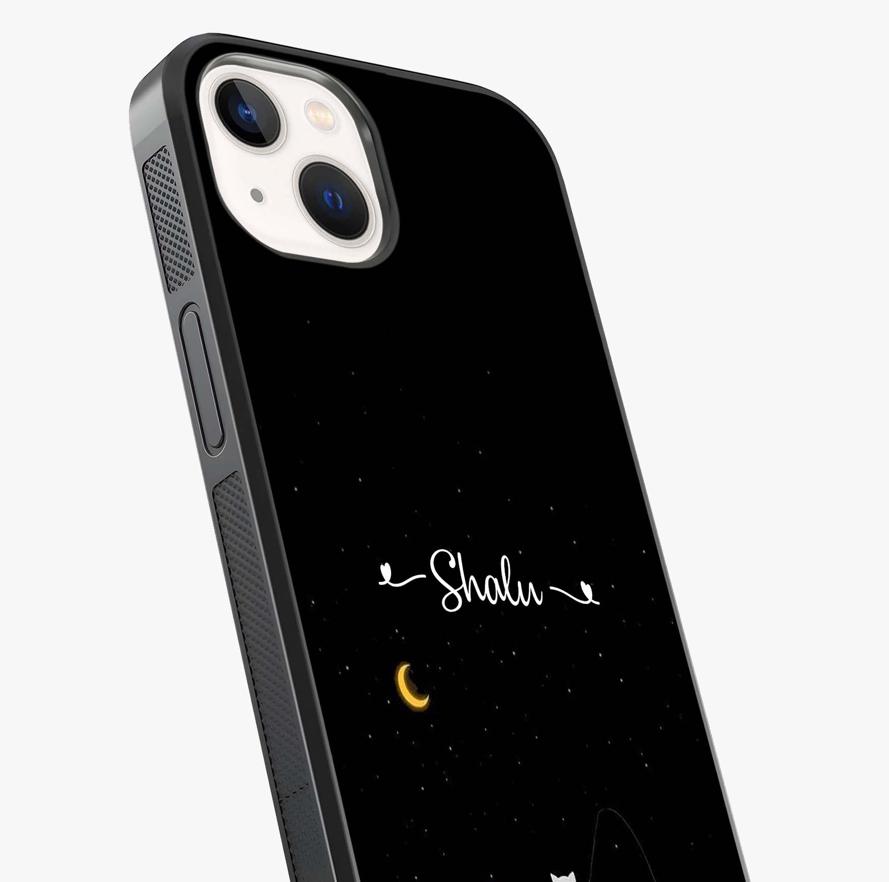 Silent Night Row Glass Case captured at a warm angle highlighting gloss, texture and premium glass finish.