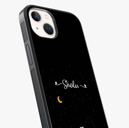 Silent Night Row Glass Case captured at a warm angle highlighting gloss, texture and premium glass finish.
