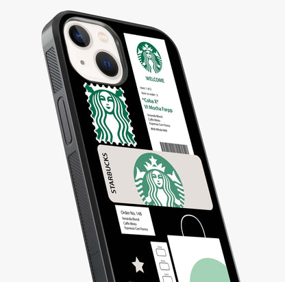 Starbucks Mocha Glass Case captured at a warm angle highlighting gloss, texture and premium glass finish.
