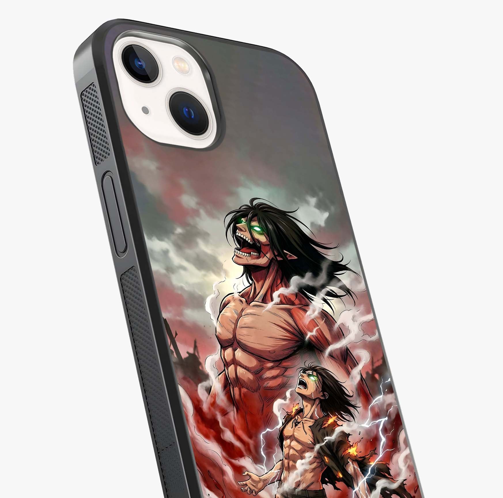 Titan Awakening Fury Glass Case captured at a warm angle highlighting gloss, texture and premium glass finish.
