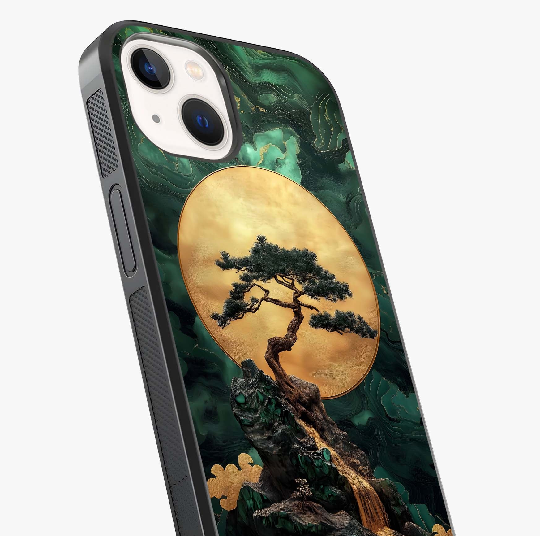Zen Moon Rise Glass Case captured at a warm angle highlighting gloss, texture and premium glass finish.