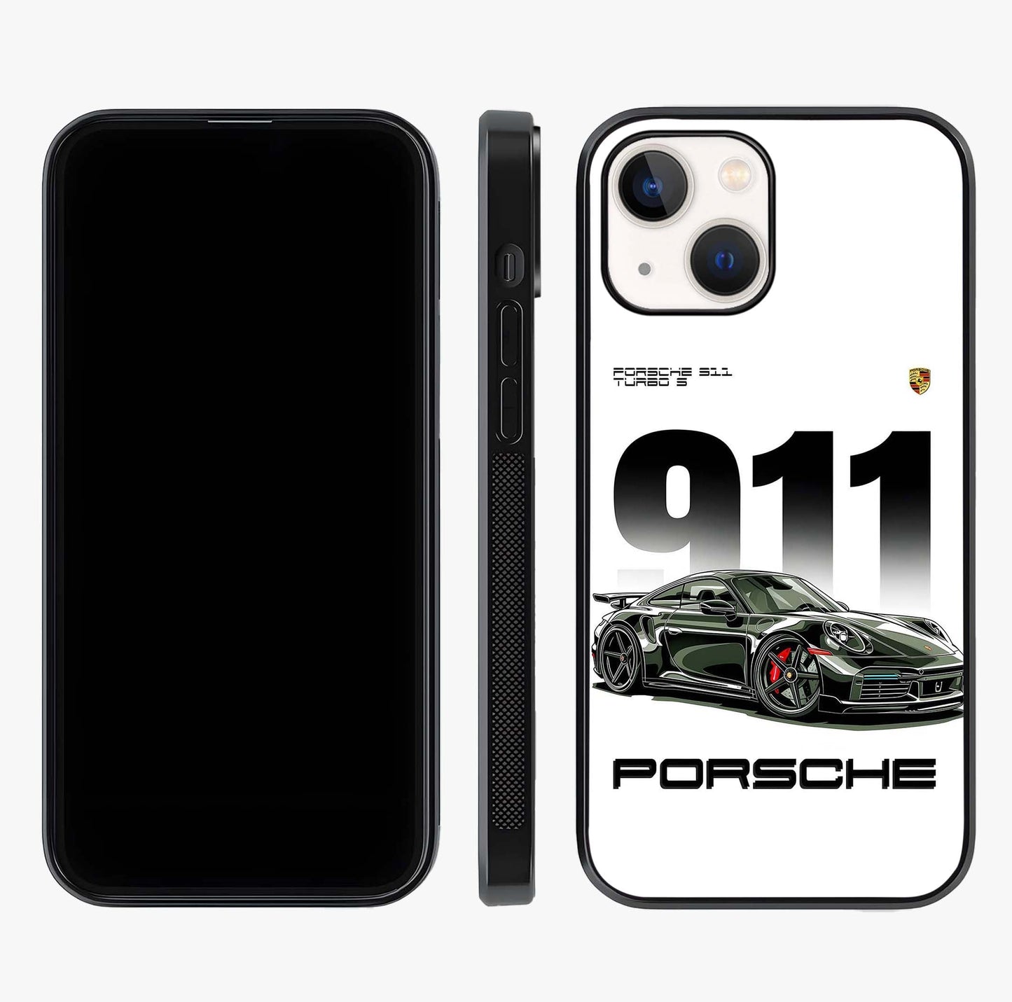 911 Turbo Dominance Glass Case displayed upright for full design visibility and premium finish.