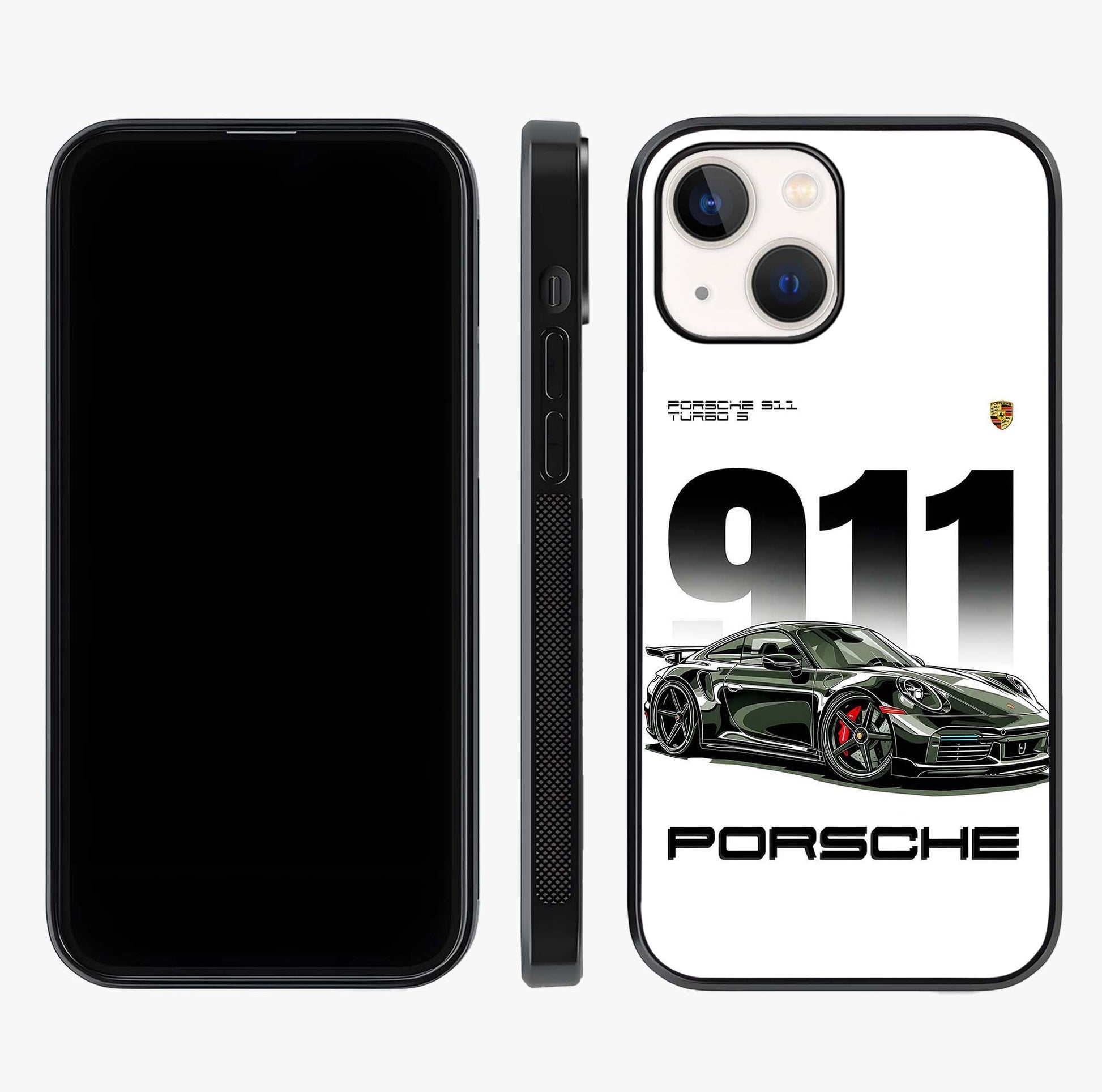 911 Turbo Dominance Glass Case displayed upright for full design visibility and premium finish.