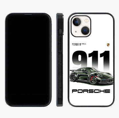 911 Turbo Dominance Glass Case displayed upright for full design visibility and premium finish.