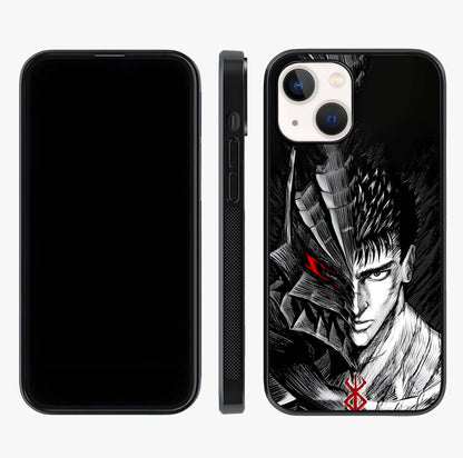 Berserker Blood Oath Glass Case displayed upright for full design visibility and premium finish.