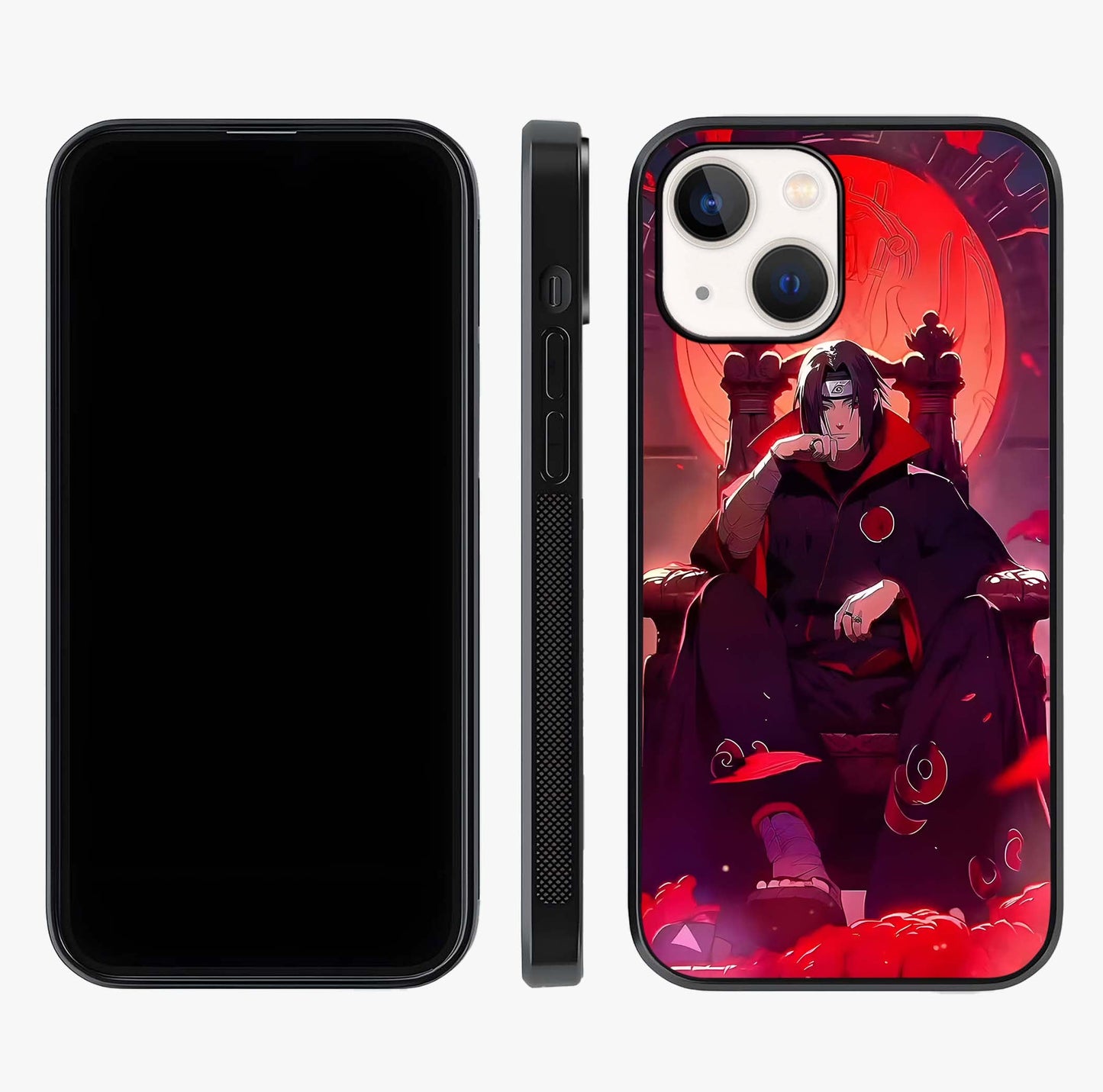 Blood Moon Sovereign Glass Case displayed upright for full design visibility and premium finish.