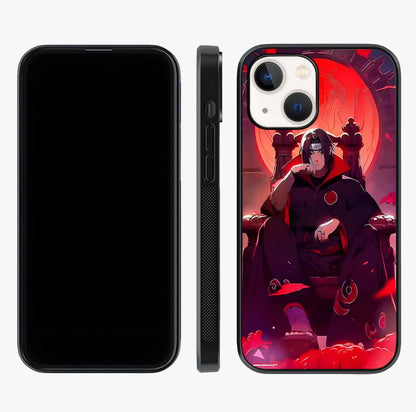 Blood Moon Sovereign Glass Case displayed upright for full design visibility and premium finish.