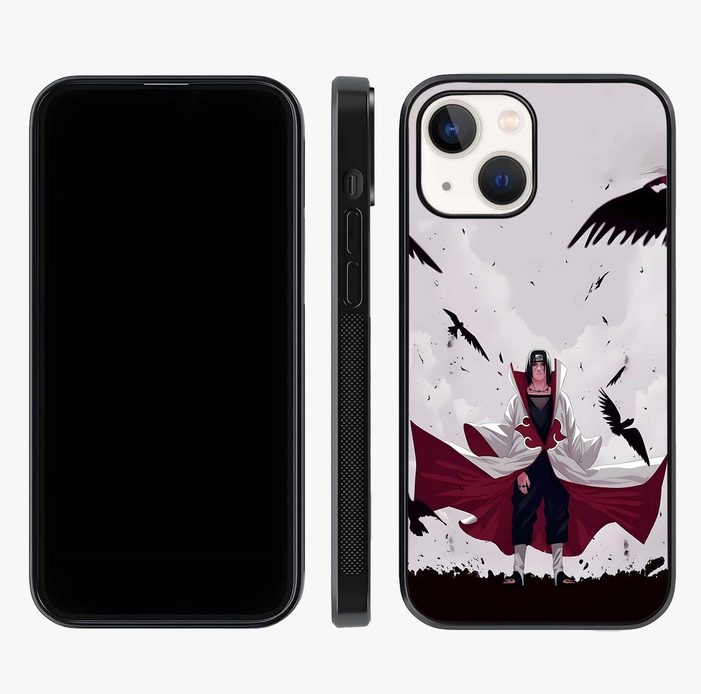 Crimson Crow Ascension Glass Case displayed upright for full design visibility and premium finish.