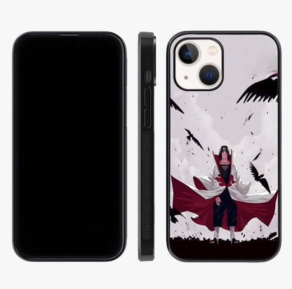 Crimson Crow Ascension Glass Case displayed upright for full design visibility and premium finish.