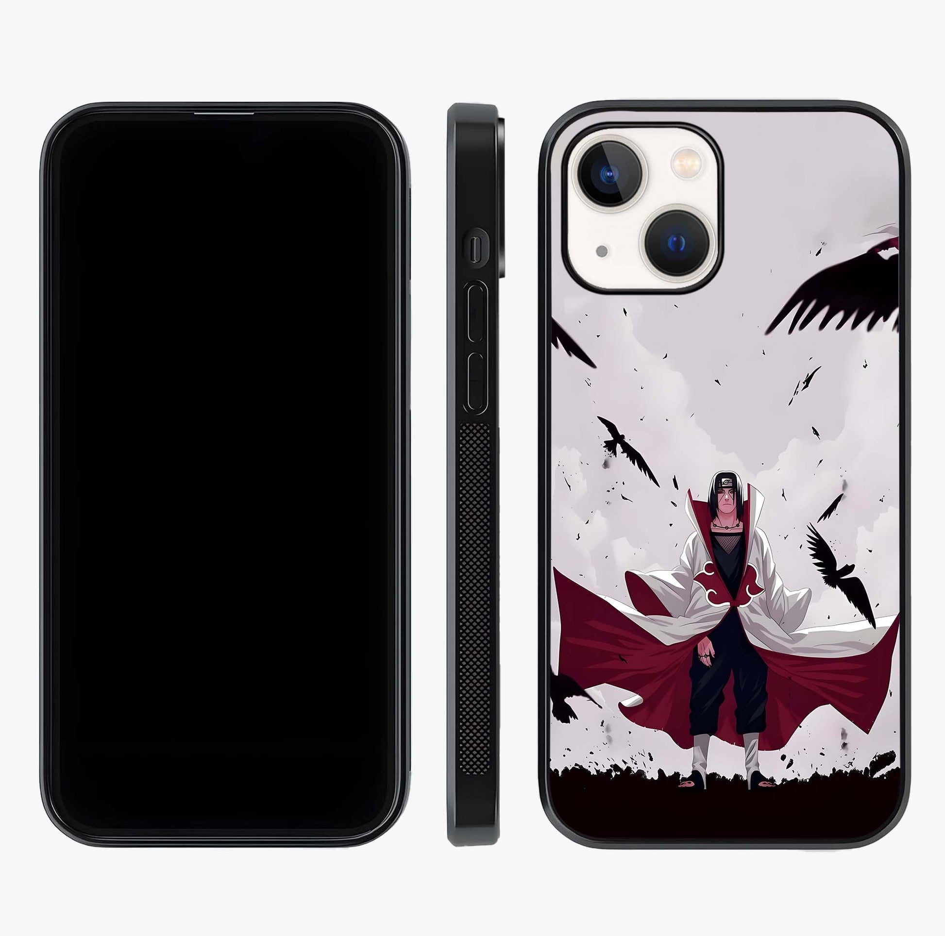 Crimson Crow Ascension Glass Case displayed upright for full design visibility and premium finish.
