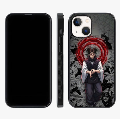 Cursed Ritual Ascension Glass Case displayed upright for full design visibility and premium finish.