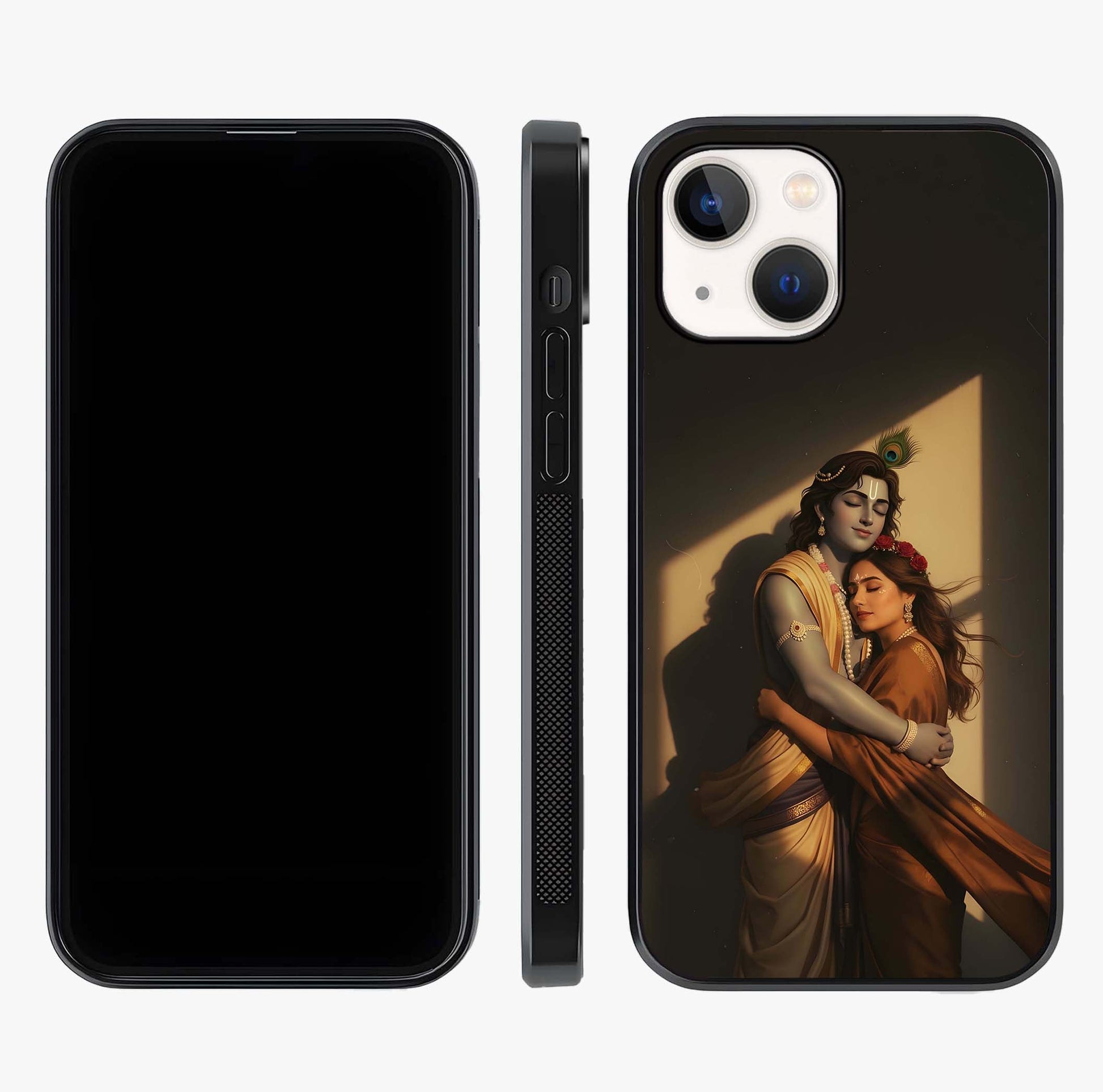 Divine Eternal Love Glass Case displayed upright for full design visibility and premium finish.
