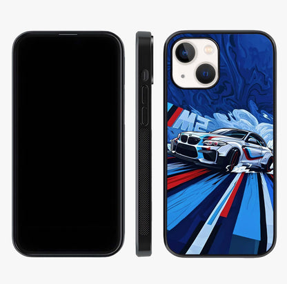Drift Power Rush Glass Case displayed upright for full design visibility and premium finish.