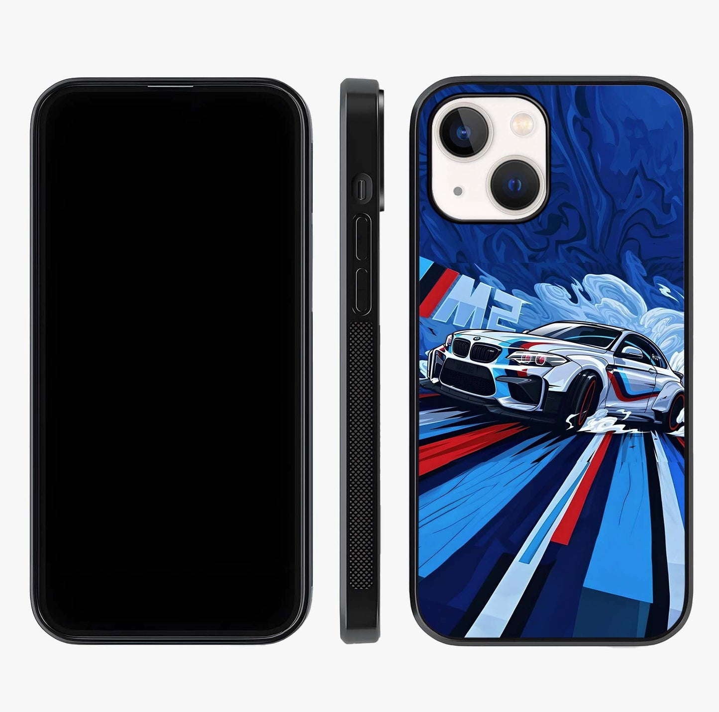 Drift Power Rush Glass Case displayed upright for full design visibility and premium finish.
