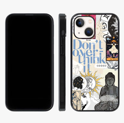 Ethereal Thoughts Glass Case displayed upright for full design visibility and premium finish.
