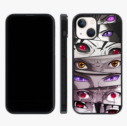 Eyes Of Destiny Glass Case displayed upright for full design visibility and premium finish.