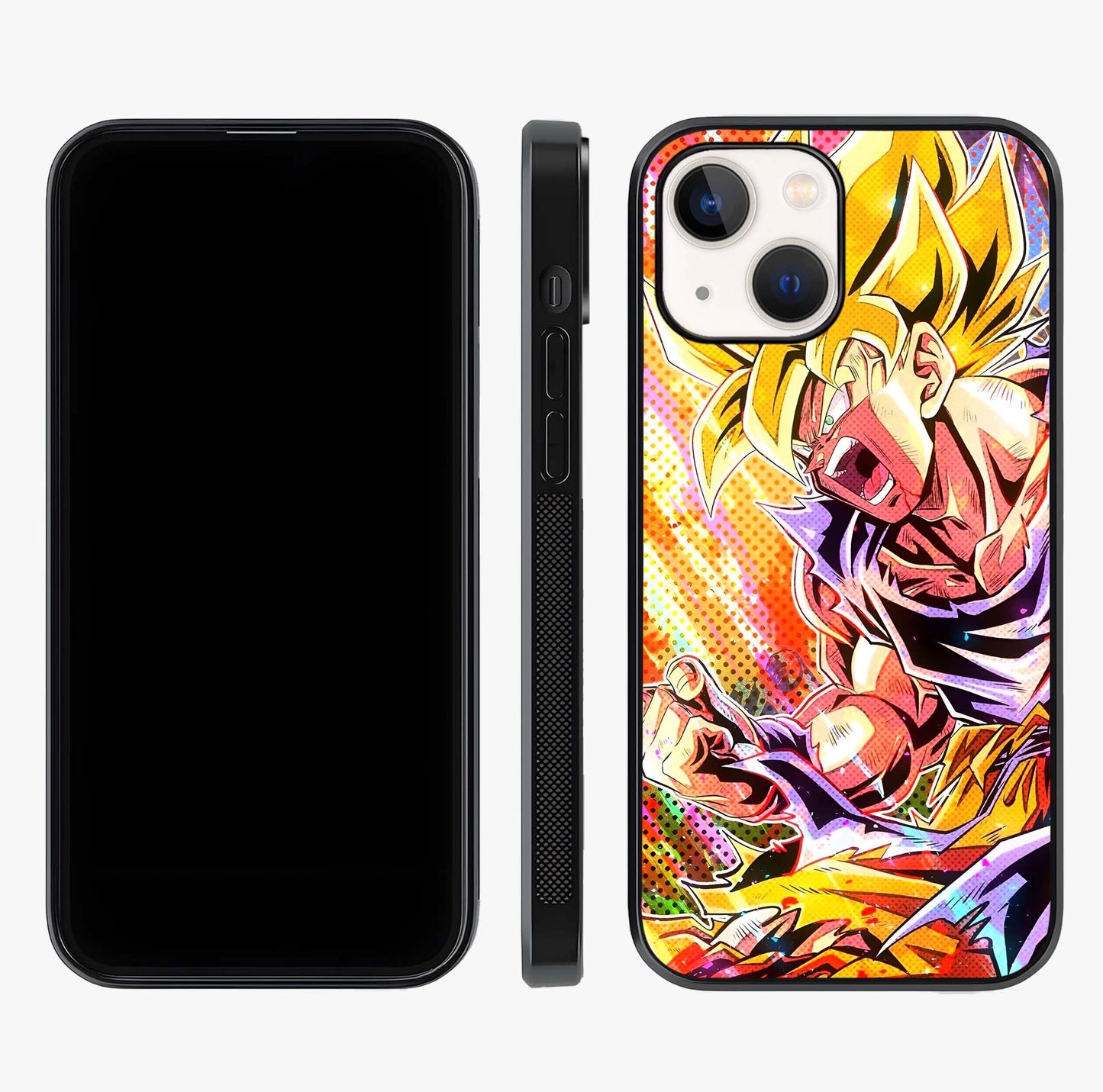 Firing Goku Glass Case displayed upright for full design visibility and premium finish.