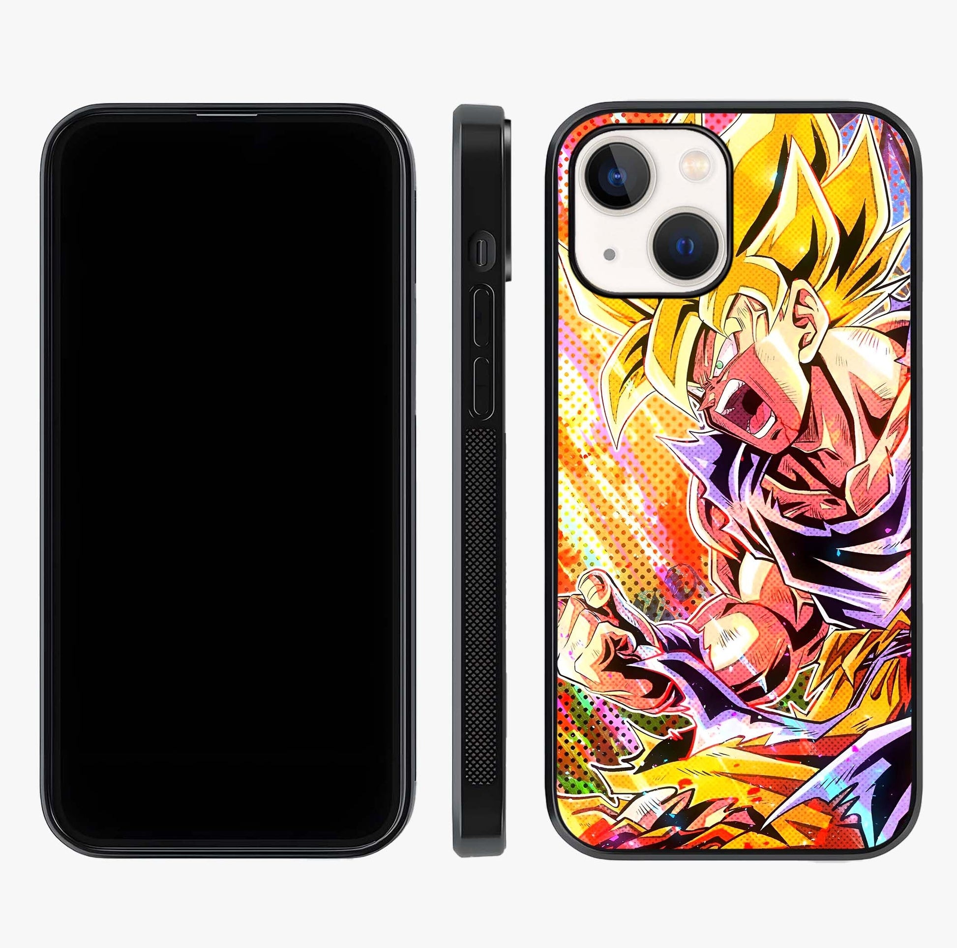 Firing Goku Glass Case displayed upright for full design visibility and premium finish.