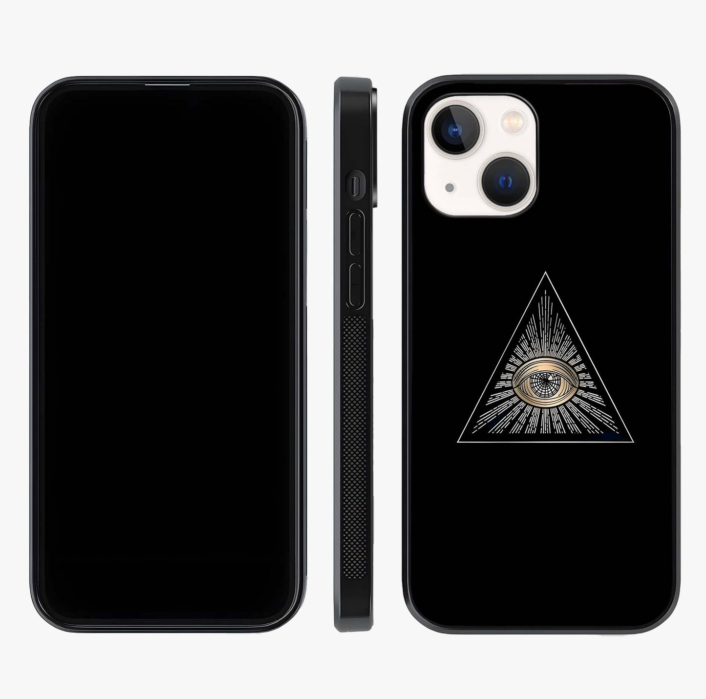 Illuminati Evil Glass Case displayed upright for full design visibility and premium finish.