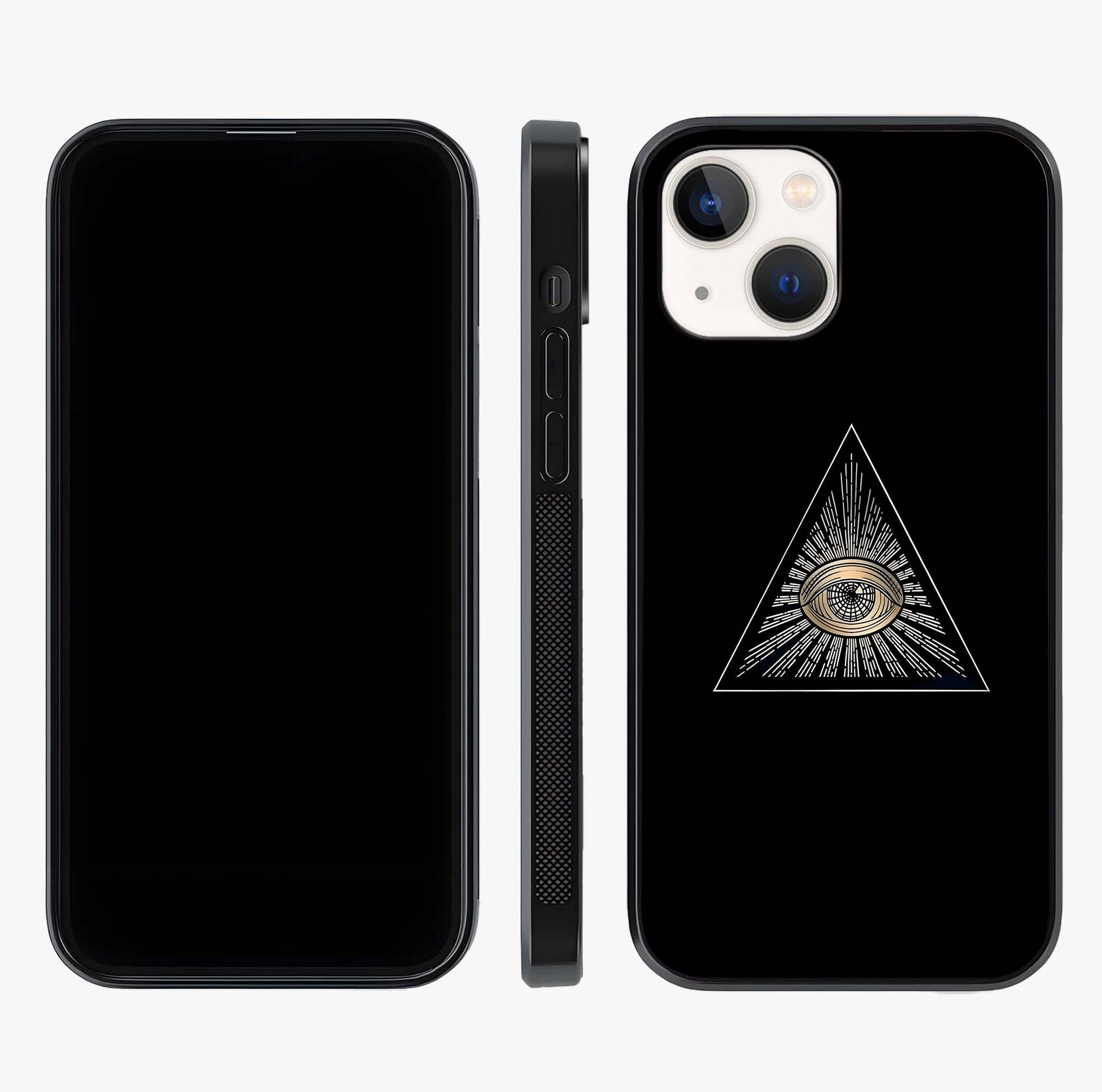 Illuminati Evil Glass Case displayed upright for full design visibility and premium finish.