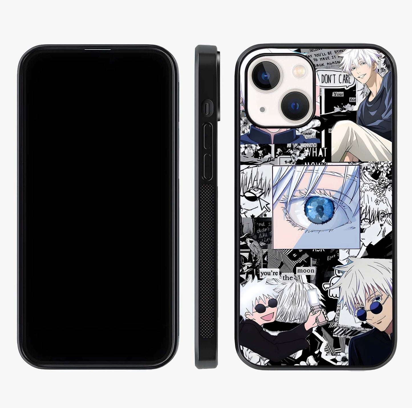 Infinity Sorcerer Chaos Glass Case displayed upright for full design visibility and premium finish.