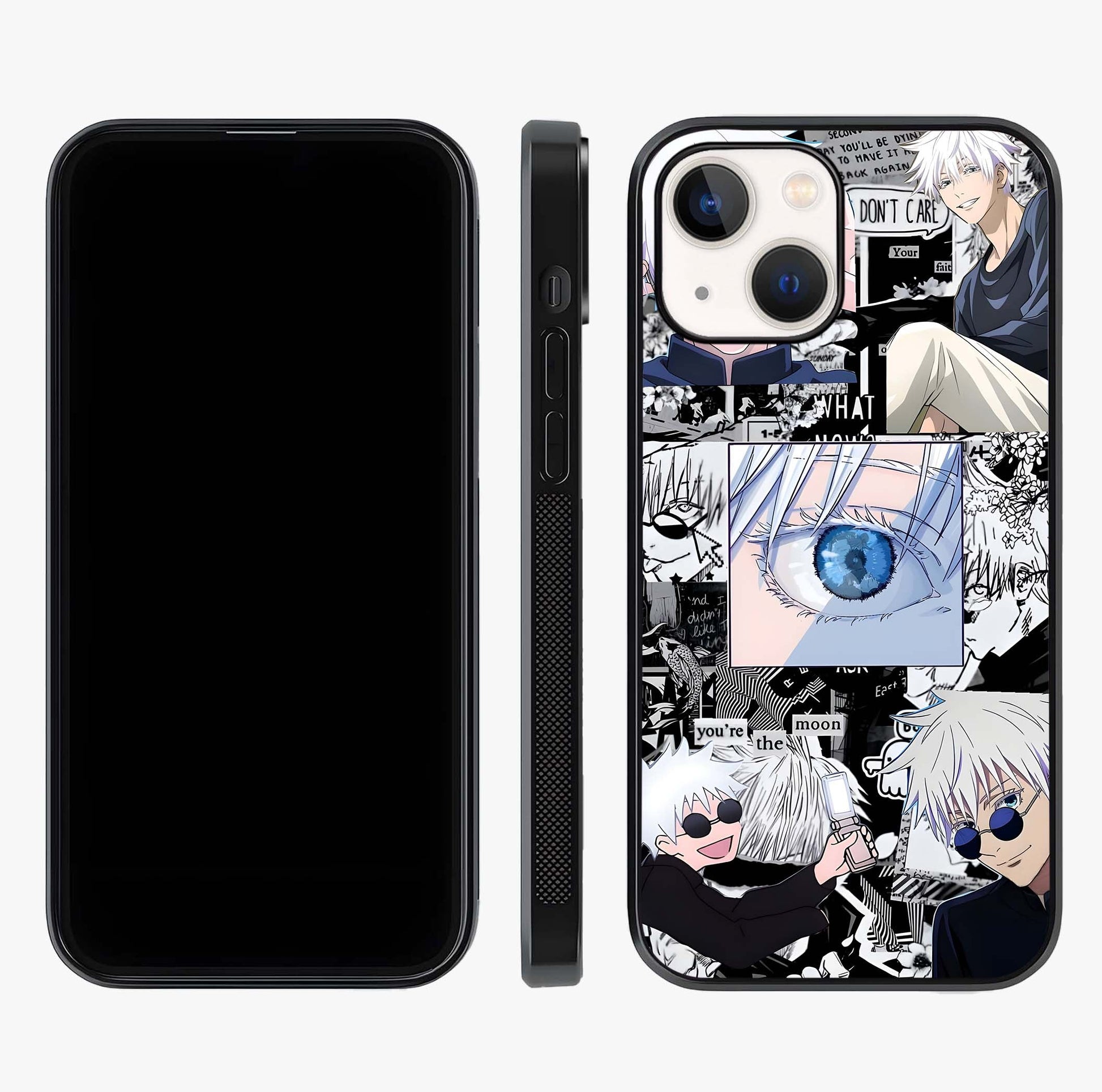 Infinity Sorcerer Chaos Glass Case displayed upright for full design visibility and premium finish.