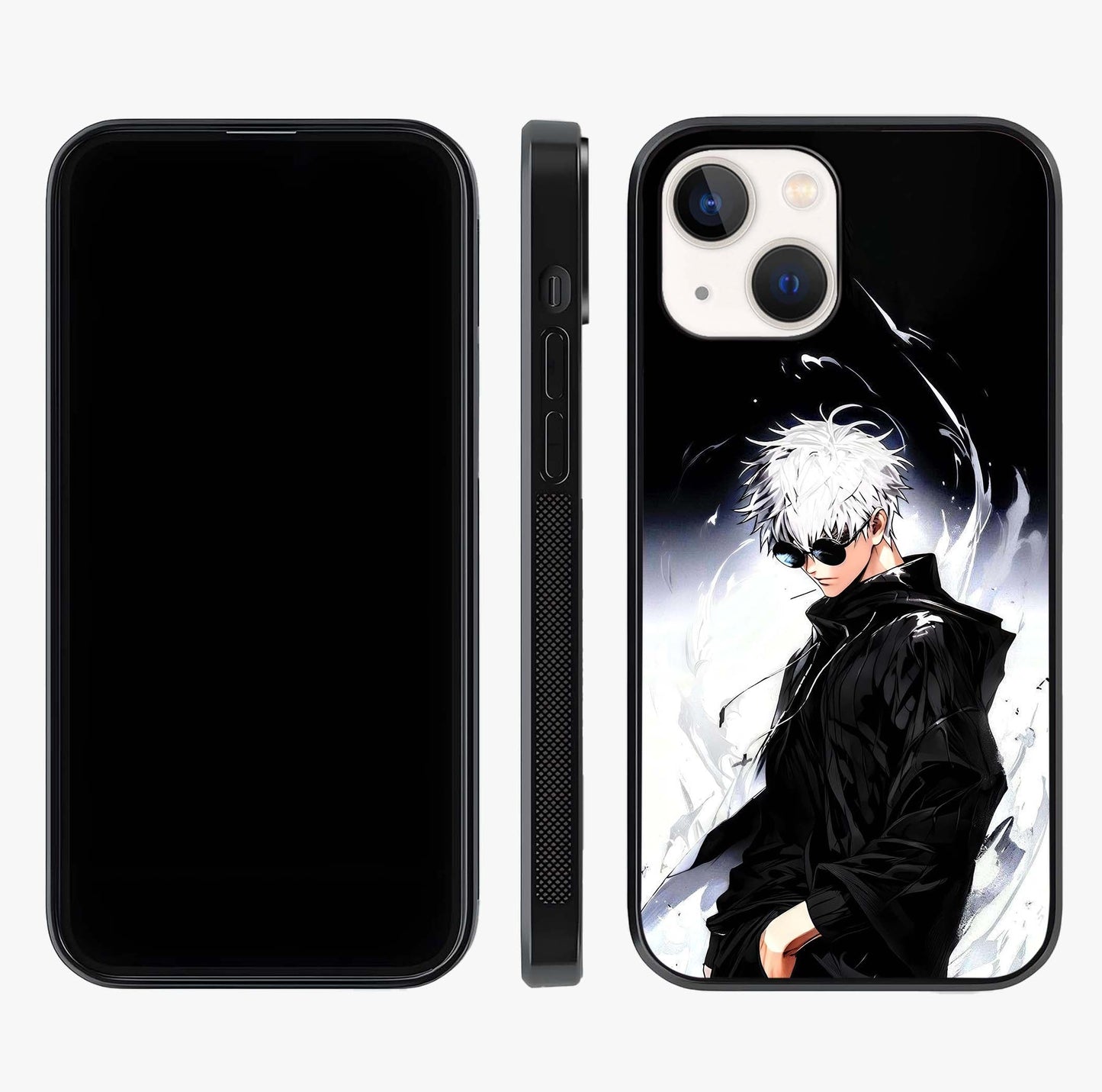 Limitless Shadow King Glass Case displayed upright for full design visibility and premium finish.