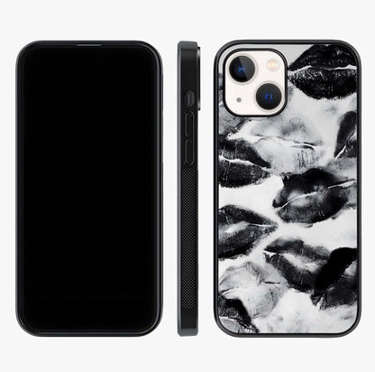Midnight Kiss Marks Glass Case displayed upright for full design visibility and premium finish.