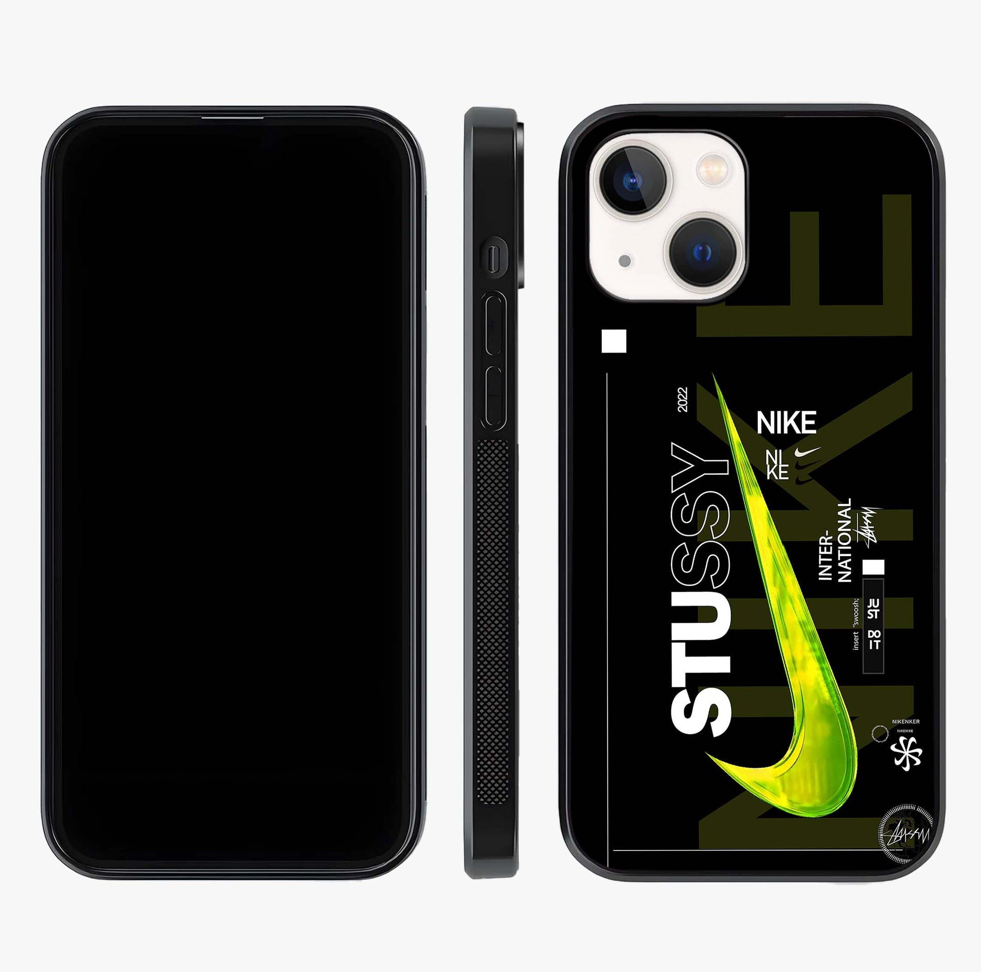 Neon Street Edition Glass Case displayed upright for full design visibility and premium finish.
