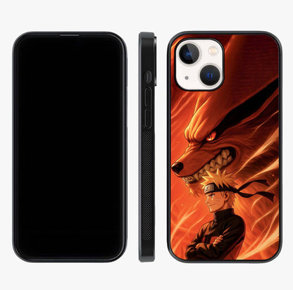 Nine Tails Legacy Glass Case displayed upright for full design visibility and premium finish.
