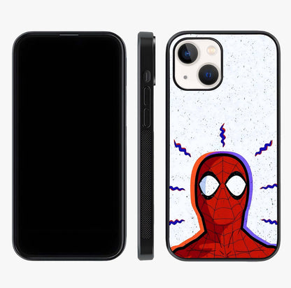 Omg Spiderman Glass Case displayed upright for full design visibility and premium finish.