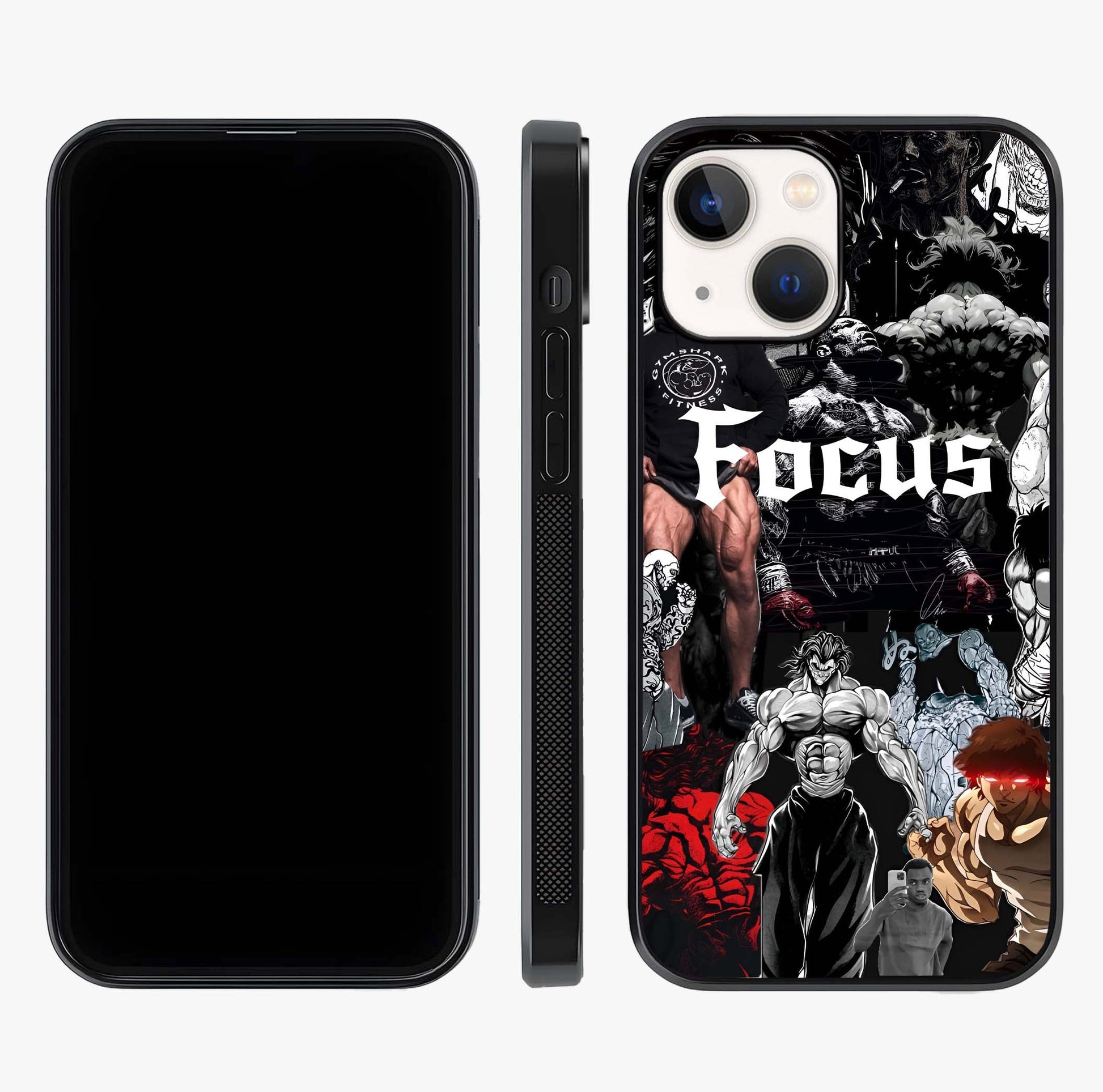 Relentless Power Focus Glass Case displayed upright for full design visibility and premium finish.