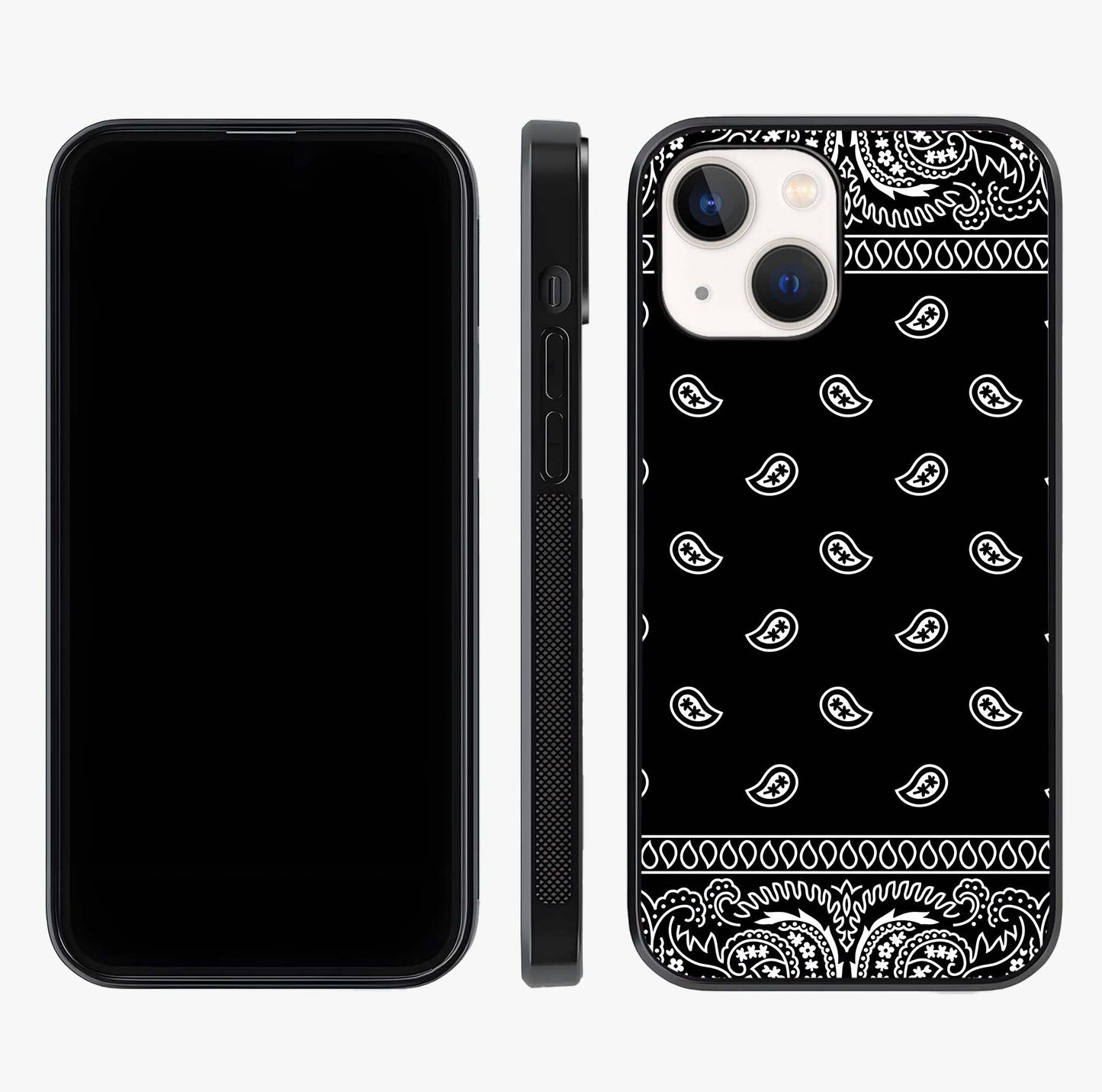 Retro Rebel Threads Glass Case displayed upright for full design visibility and premium finish.