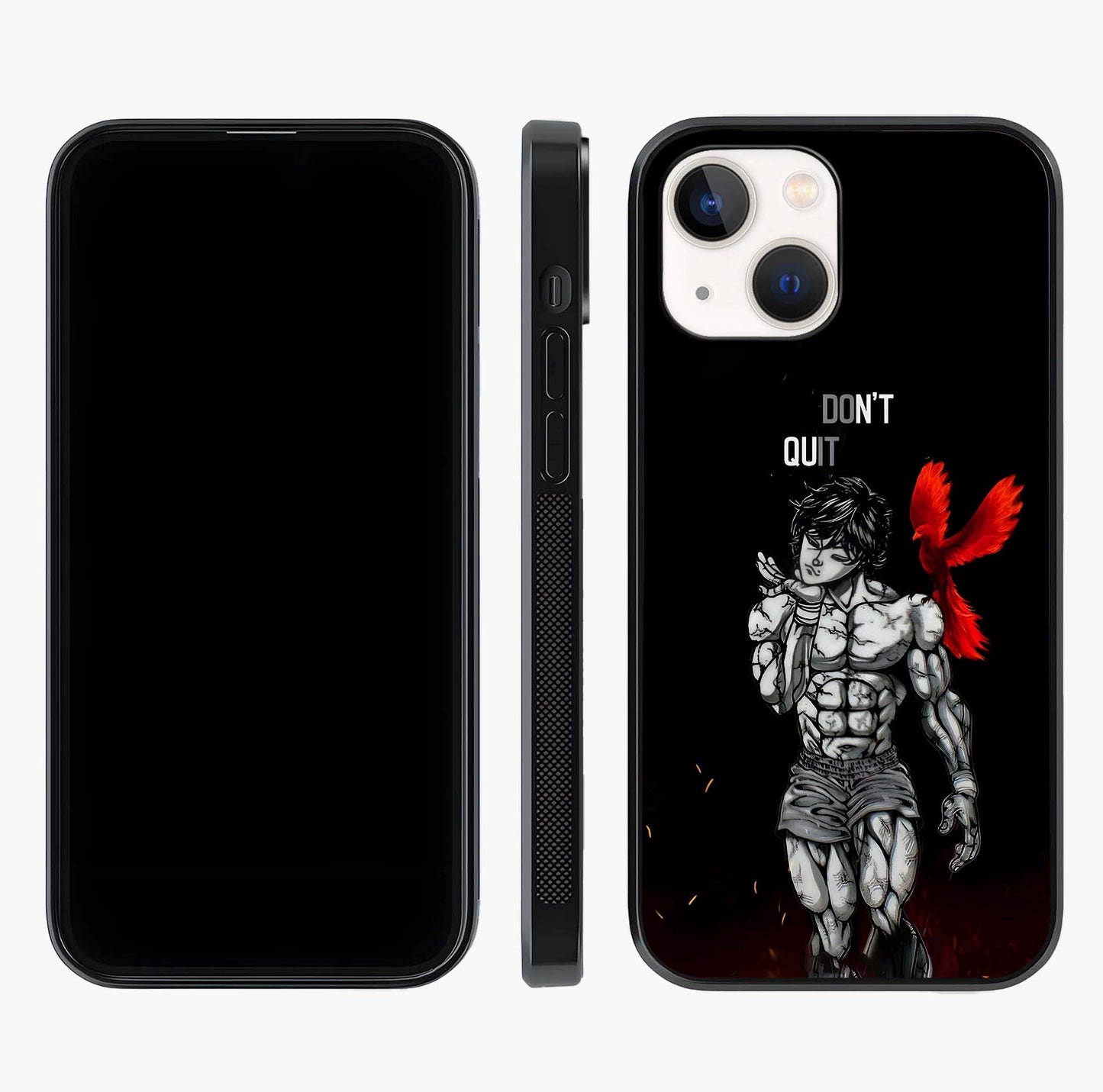Rise Beyond Limits Glass Case displayed upright for full design visibility and premium finish.