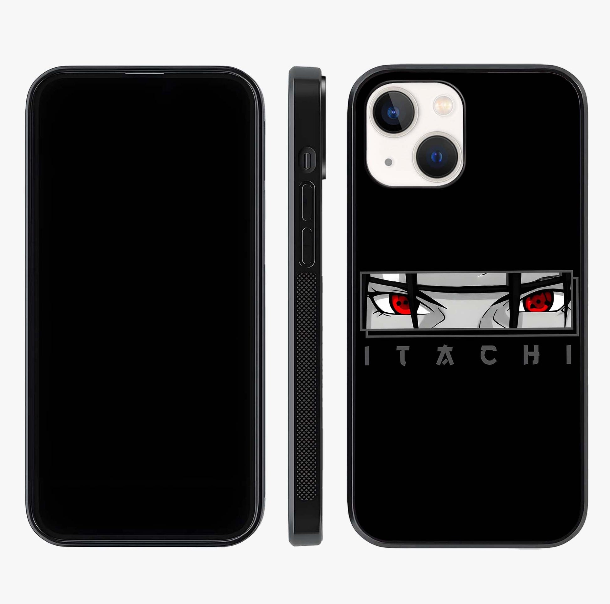 Scarlet Gaze Dominance Glass Case displayed upright for full design visibility and premium finish.