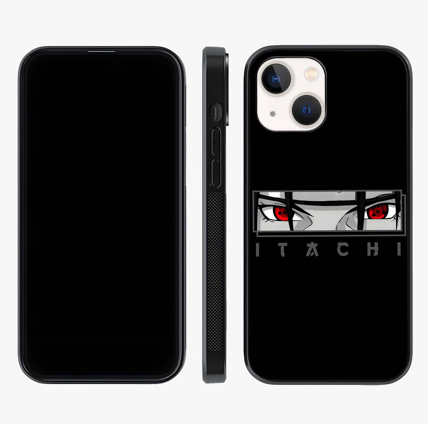 Scarlet Gaze Dominance Glass Case displayed upright for full design visibility and premium finish.