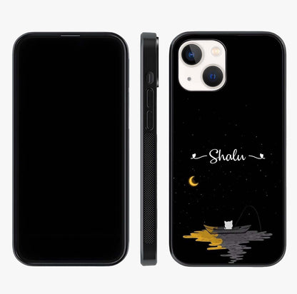 Silent Night Row Glass Case displayed upright for full design visibility and premium finish.