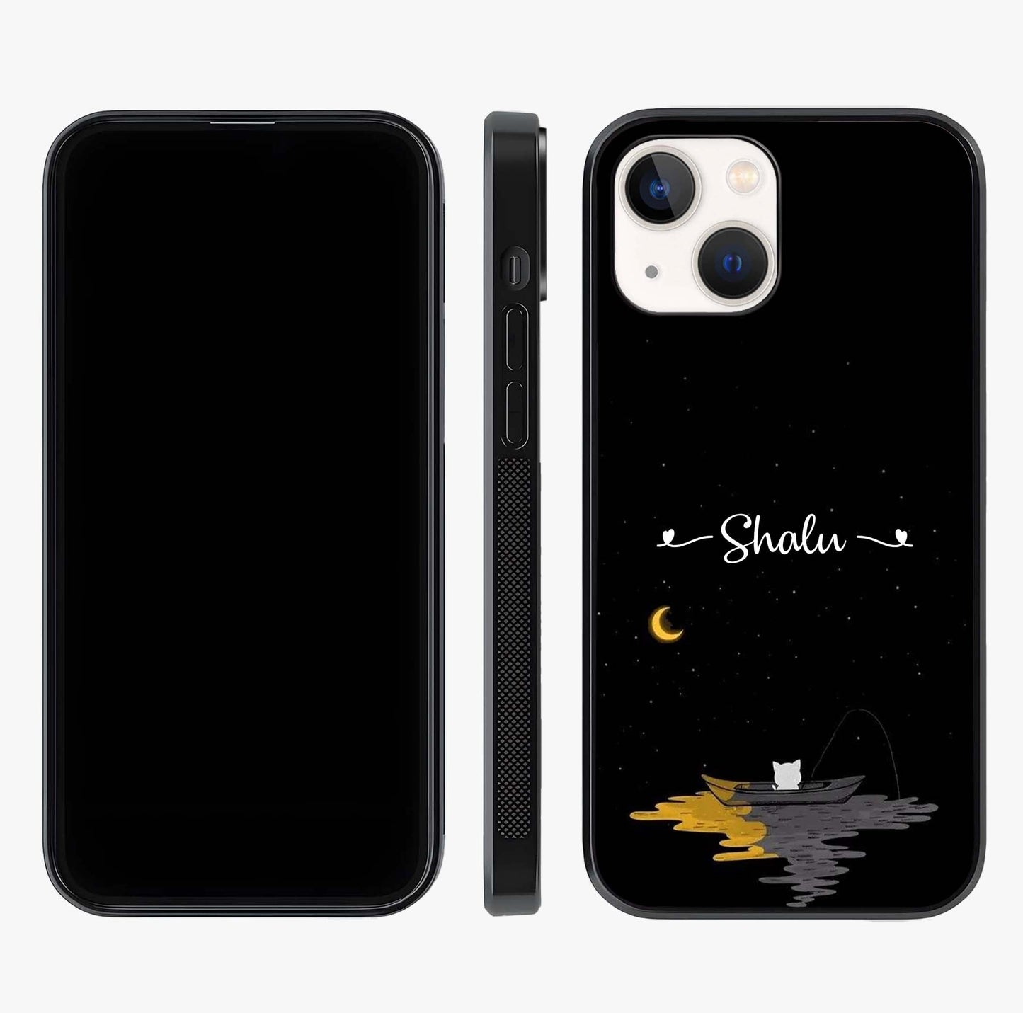 Silent Night Row Glass Case displayed upright for full design visibility and premium finish.